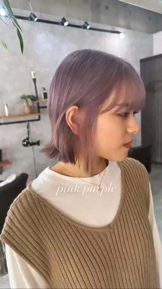 ショート andKおもろまち店 艶ダブルカラー✨のヘアスタイル