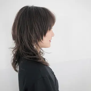 ミディアム カラー パーマ インナーカラー/レイ ヤーカット♡/マキシのヘアスタイル