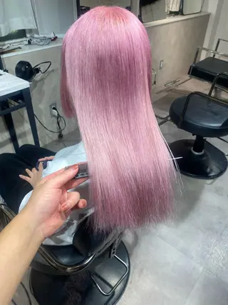 カラー Seleneコウキ ブリーチ/ハイトーンのヘアスタイル