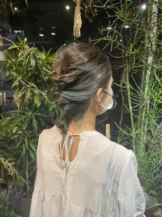 ミディアム カラー 高橋 りかのヘアスタイル