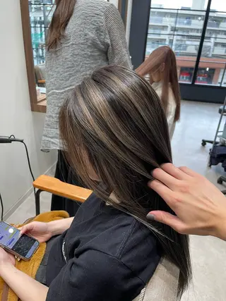 ロング 朝5分でキマる艶髪 ／ヤマダのヘアスタイル