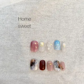 ネイル ショートネイル. Home sweetのネイルデザイン