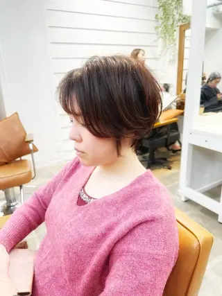 ショート カラー newline銀座所属・👑銀座ショート/ 絶壁補正/金子涼👑のヘアスタイル