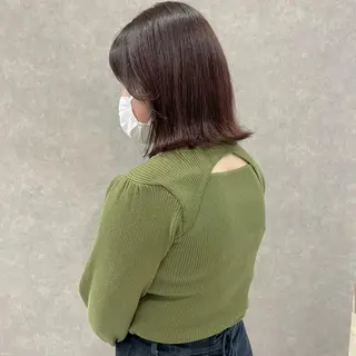 ミディアム カラー はちすか るかのヘアスタイル