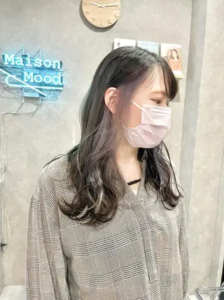 セミロング カラー mood tatemachiのヘアスタイル