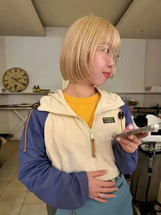 ミディアム カラー 今泉/KAI🦓艶髪 ボブ/ミニボブのヘアスタイル