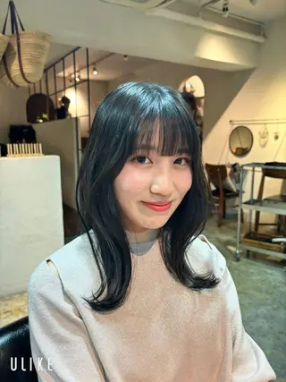 セミロング カラー ⌇🌹透明感カラー 🌹ᴍᴇɢᴜᴍɪ ⌇のヘアスタイル