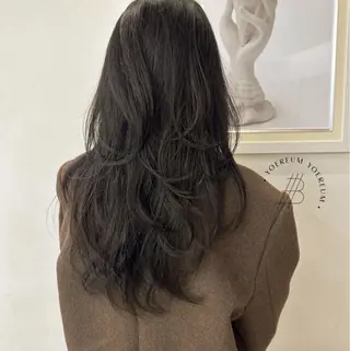 ロング パーマ 韓国式レイヤー パーマ🇰🇷のヘアスタイル