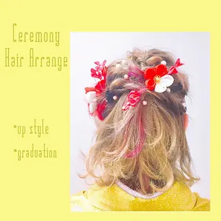 ミディアム ヘアアレンジ 樋笠 知佳のヘアスタイル