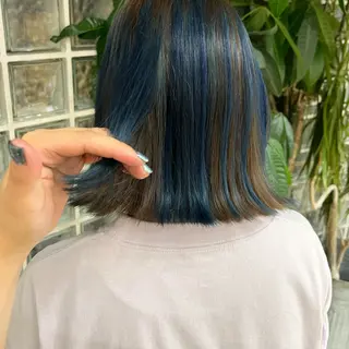 ミディアム カラー モリシゲ ヒカリ🦕🐬のヘアスタイル