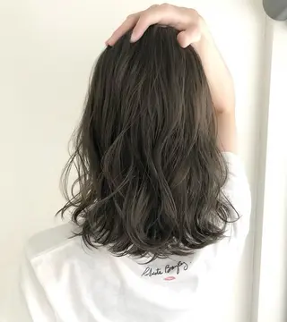 セミロング カラー 前田 亮晟のヘアスタイル