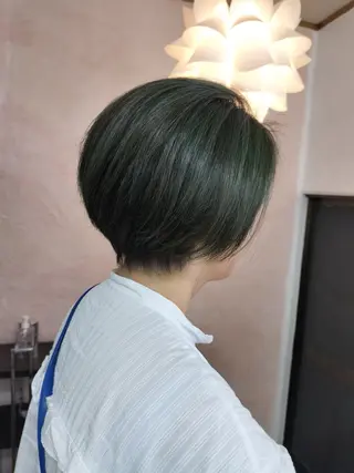 ショート カラー hair&make yurau所属・古民家ｻﾛﾝ/みうら あや\ﾏﾝﾂｰﾏﾝのヘアスタイル