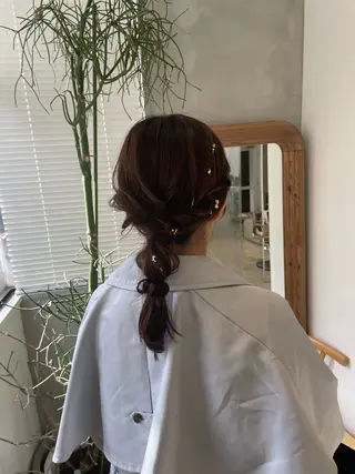 ロング ヘアアレンジ loely 💞miyuのヘアスタイル
