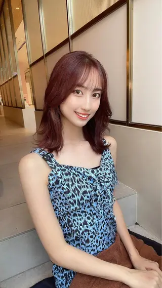 ミディアム カラー 顔周り特化/韓国ヘア /レイヤー/吉野幸大のヘアスタイル