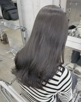 セミロング カラー 高橋大樹/グレージュ 透明感/髪質改善のヘアスタイル