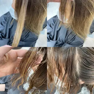 セミロング a-o岡野　こやま しんぺいのヘアスタイル