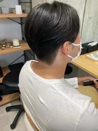 メンズ ✨色持ちの良い艶 カラー✨蟹江真世のヘアスタイル