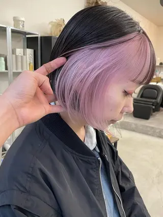 ショート カラー 江坂エリア最安値◎ ブリーチ*土田のヘアスタイル