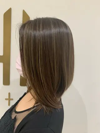 ミディアム カラー3000円🦋 鈴木思音のヘアスタイル