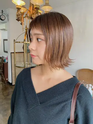 ミディアム カラー chambre シャンブルのヘアスタイル