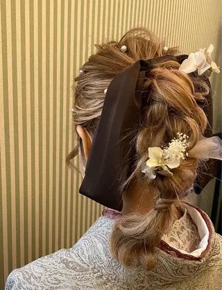 ヘアアレンジ 似合わせカット/ ハイトーン/aoiのヘアスタイル