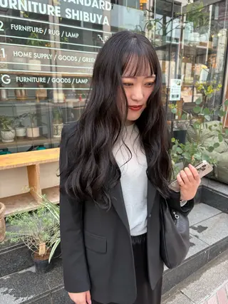 ロング カラー yurika☁️ 似合わせ｜レイヤーのヘアスタイル