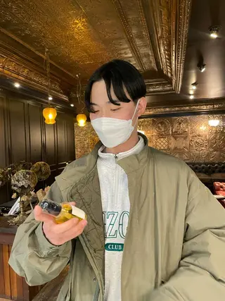 ショート パーマ ヘアアレンジ メンズ 似合わせカラー / レイヤーMADOKAのヘアスタイル