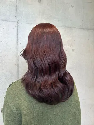 セミロング カラー ヘアアレンジ ボブ艶モテカラー🫧 カリンのヘアスタイル