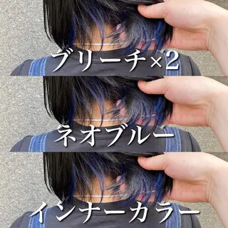 ミディアム カラー 🧡色落ちまで2度綺 麗なカラー🧡ヨシキのヘアスタイル