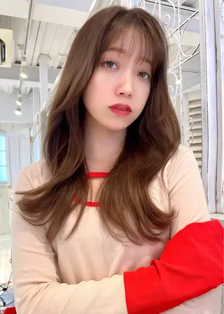 ロング レイヤーカット/ 韓国girly🤍楓のヘアスタイル