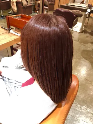 セミロング 韓国風カット/ 髪質改善 黒崎のヘアスタイル