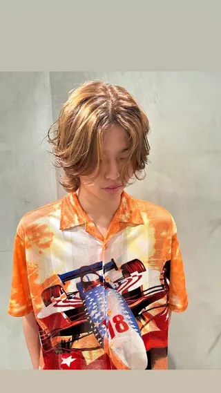 ミディアム カラー メンズ L&Co所属・タナカ カナ🫧のヘアスタイル