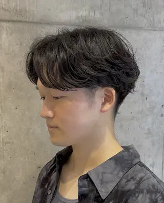 ショート パーマ ANNDER所属・遠藤惟斗/自由が丘/ 透明感カラー/パーマのヘアスタイル