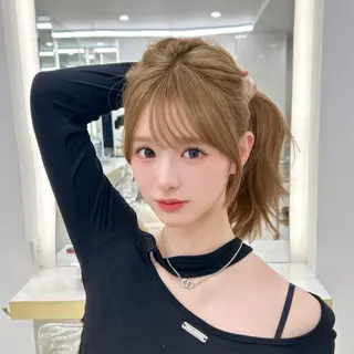 ロング 韓国顔まわり/前髪 /レイヤー/いつきのヘアスタイル