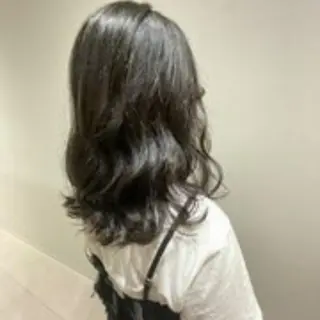 セミロング パーマ カラー ヘアアレンジ 癒しの半個室サロン 🌿ROW町田のヘアスタイル