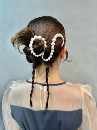 ヘアアレンジ charm《銀座》 ヘアセット/縮毛矯正のヘアスタイル