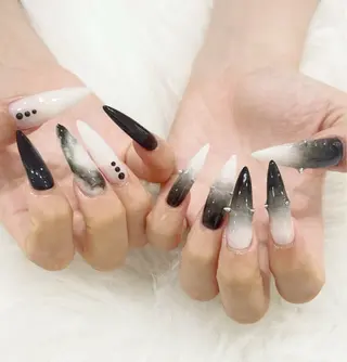 ネイル hami🎀うかん 🎀チップ長さ出しのネイルデザイン