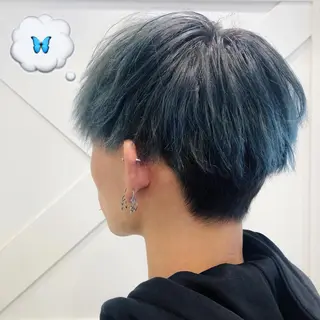 ショート カラー メンズ 🌺ウルフカット職人 新垣渚🐺のヘアスタイル