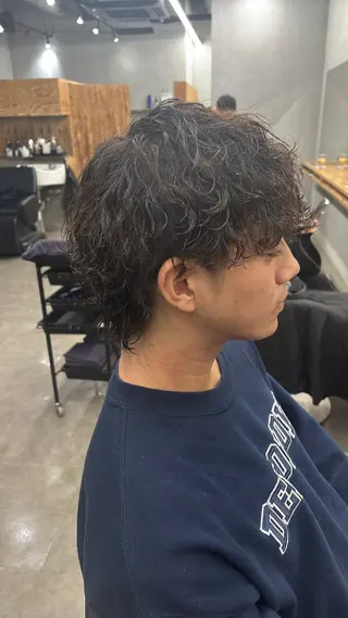 ミディアム パーマ メンズ メンズ支持率NO.1 マサキのヘアスタイル