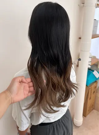 ロング カラー 韓国系/ダブルカラー /トグチリンカのヘアスタイル