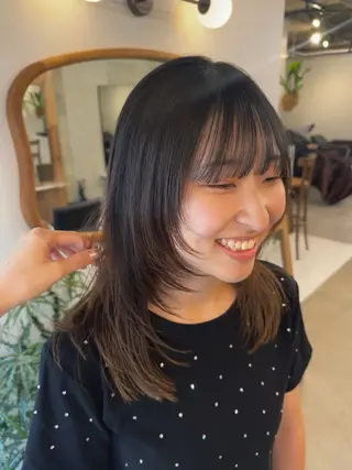 ロング カラー honoka ikegamiのヘアスタイル