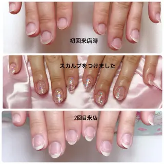 ネイル 深爪を断らない スカルプ高評価店のネイルデザイン
