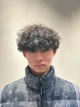 パーマ メンズ いぶき/透明感カラー 🎨メンズパーマ🔥のヘアスタイル