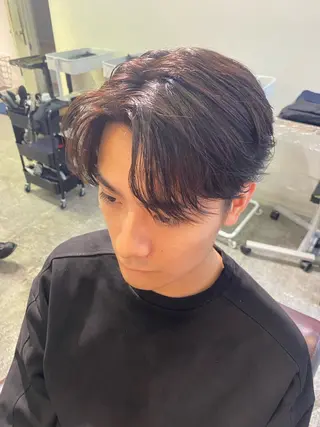 パーマ メンズ パーマ特化/フェザー パーマシャドウ/真生のヘアスタイル