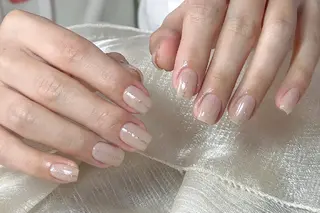 ネイル ネイリストゆか💅 長さだし、深爪矯正のネイルデザイン