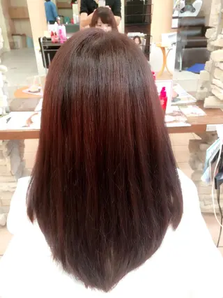 ミディアム セミロング ロング カラー カラー/髪質改善スペ シャリスト宮本　伸一のヘアスタイル