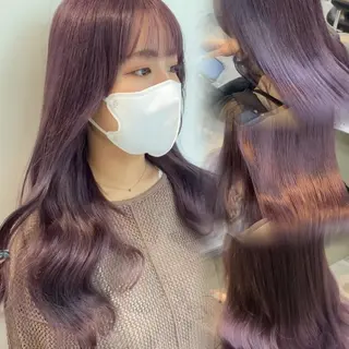 ミディアム カラー 🪐レイヤー/美髪 カラー/加野彩果🪐のヘアスタイル