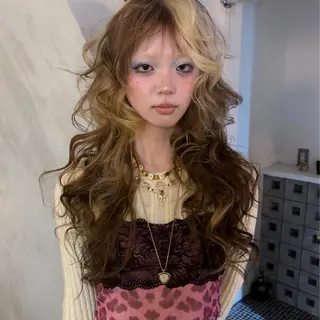 ロング カラー ヘアアレンジ ORGN.所属・りね🪐名古屋 /レイヤーカットのヘアスタイル