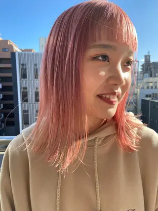 セミロング カラー Haru/THREE …by velvetのヘアスタイル