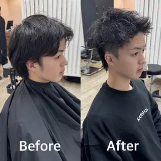 ショート パーマ メンズ 【池袋/スパイキー ショート】ⓝⓘⓜⓤのヘアスタイル